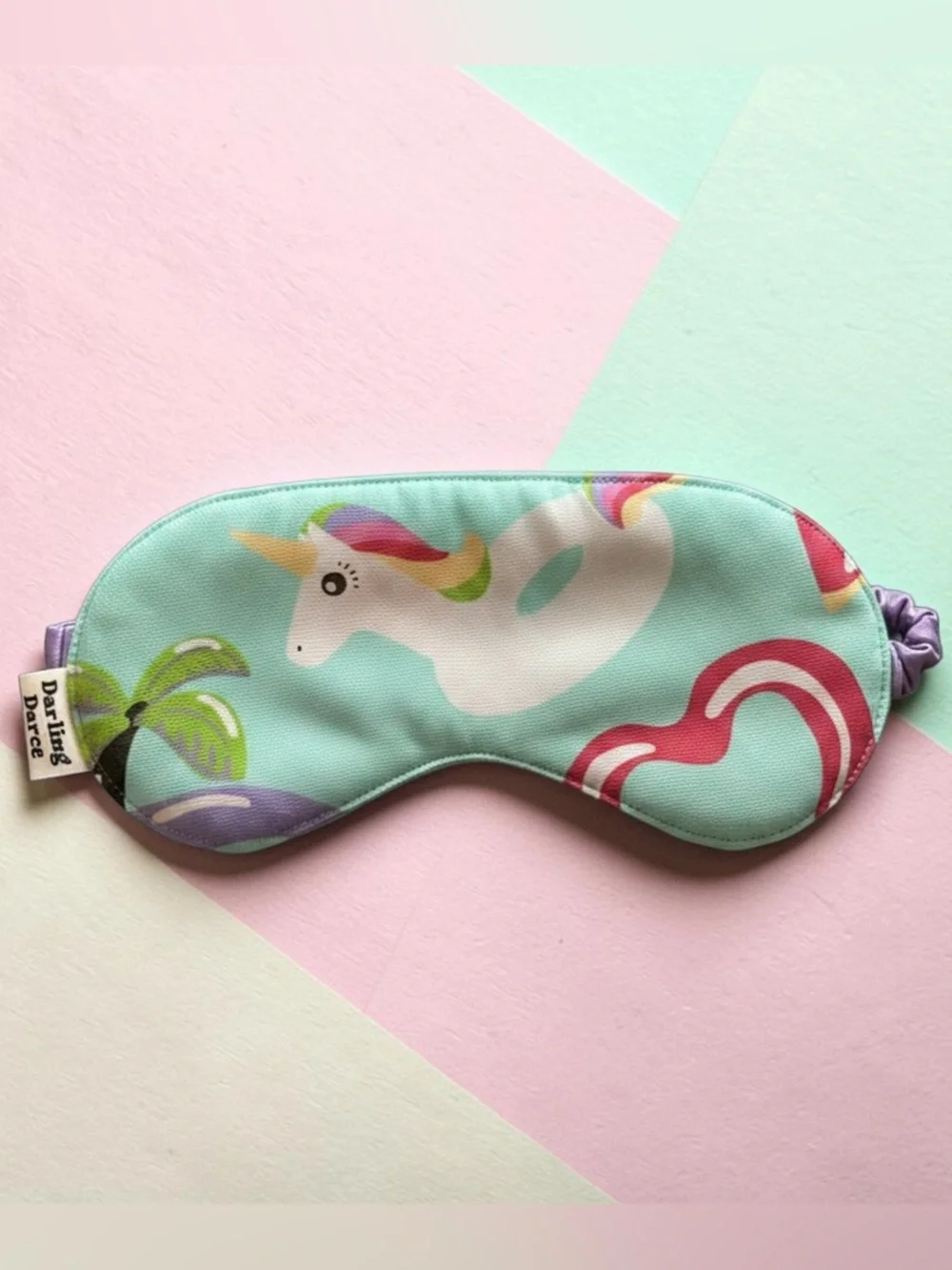 Unicorn Pool Float Summer Theme Kids Sleep Mask